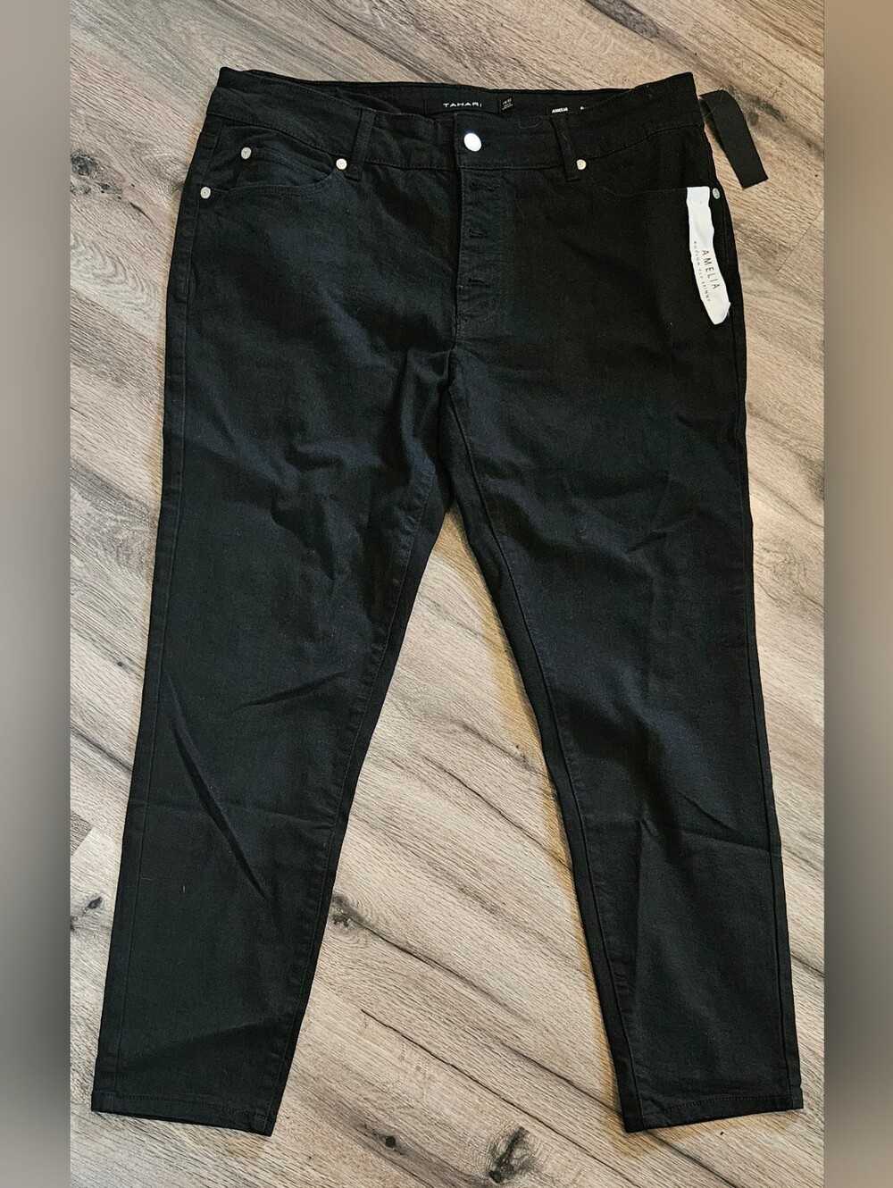 Tahari Black Skinny Stretch Pants